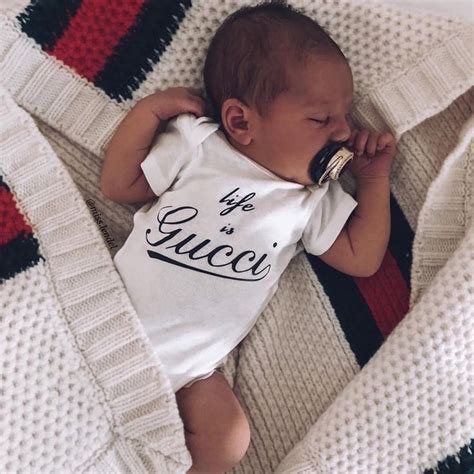 life is gucci baby shirt|newborn baby girl Gucci outfit.